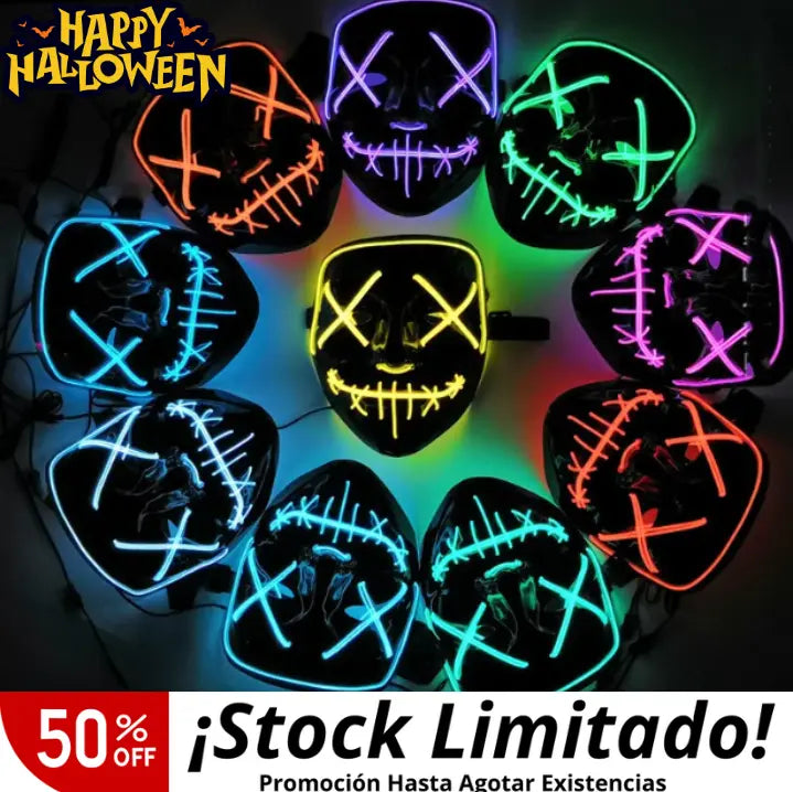 La Purga Terrorífica - Máscara Neon Exclusiva