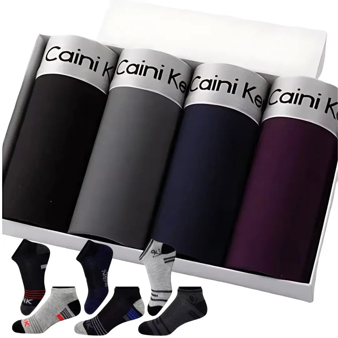 Combo Premium- Más por Menos 6 Boxers y 6 Pares Medias