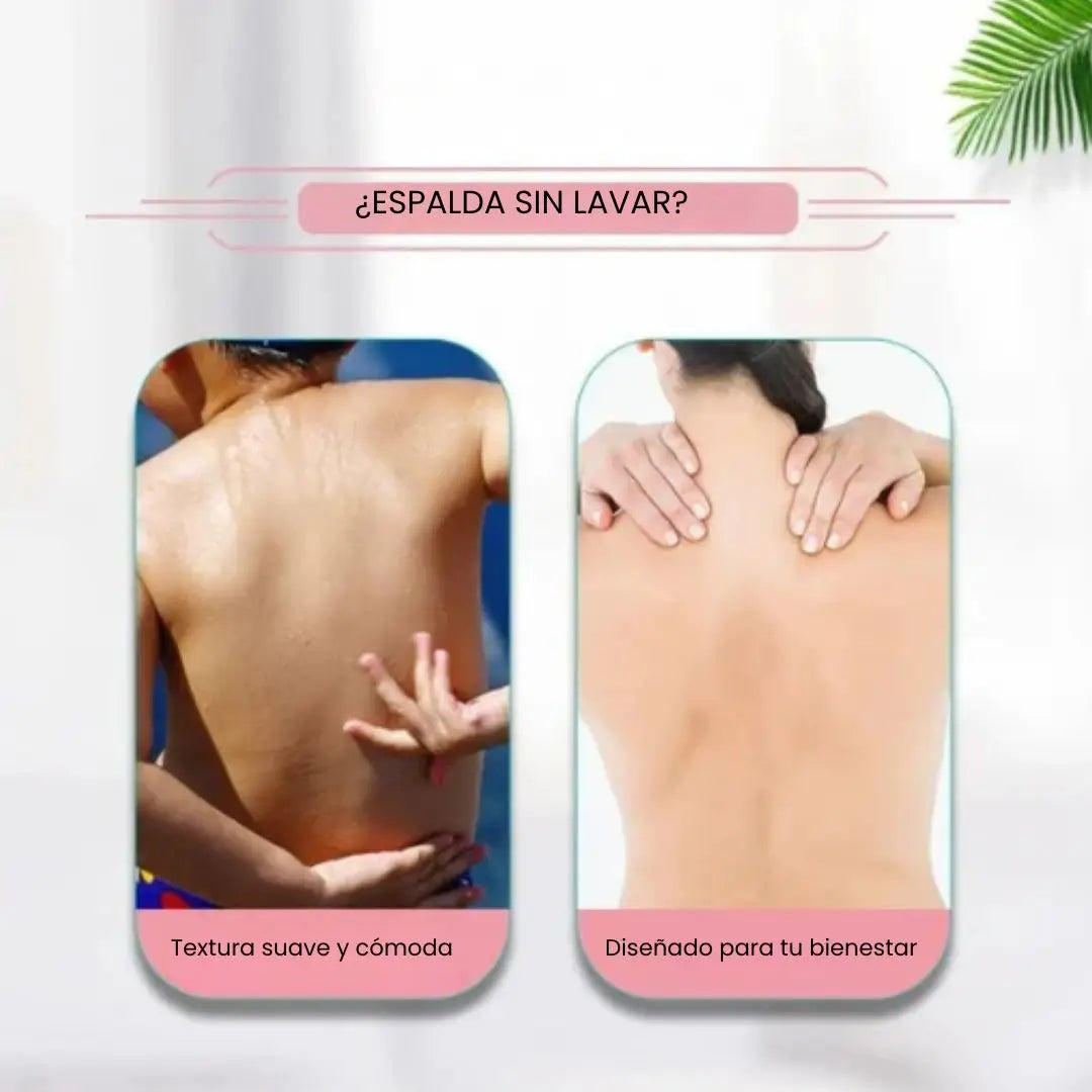 Fregador de pies y espalda para ducha, cojín de masaje 2x1