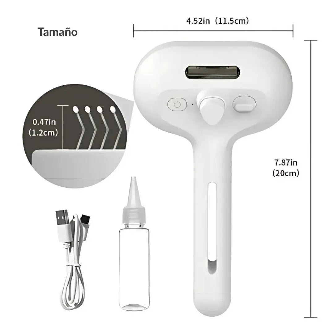 Cepillo a Vapor para Mascotas – Limpieza Fácil y sin Estrés