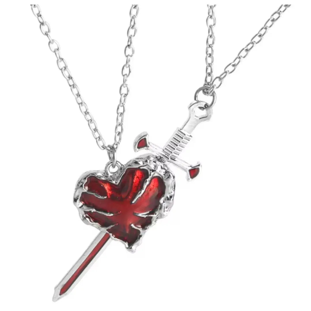 Enlace Eterno Collar Corazón Espada