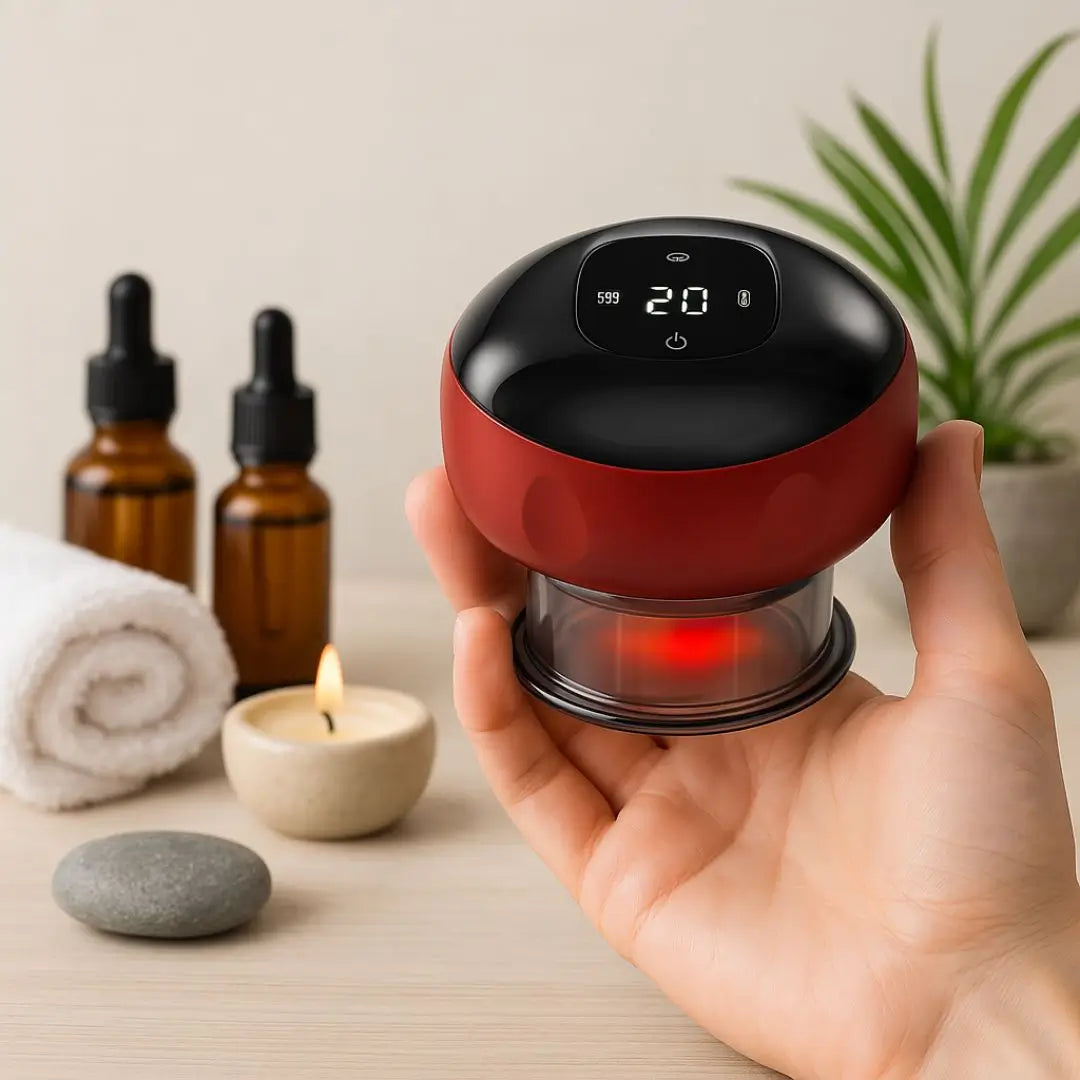 Cupping Portátil – Masajeador de Succión y Calor