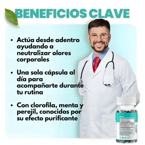 2x1 DEOS Cápsulas | Control Natural de Olores desde el Interior