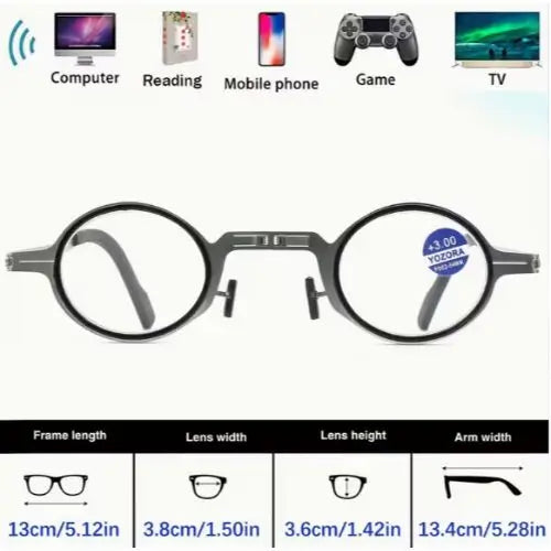 Gafas Ajustables, Ligeras, Plegables y con Giro 360