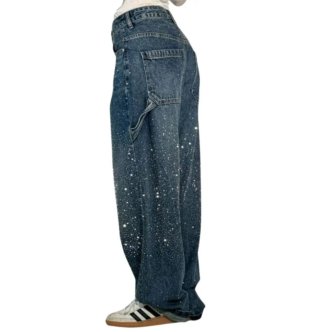 2x1 Glam Fit Jeans👖 - Con Brillo De Carpintero Con Globos👩🎤