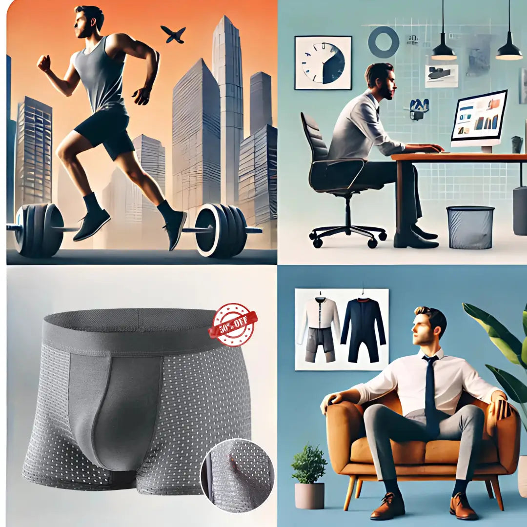 4 Boxers Fibra de Bamboo + 4 Pares de Medias