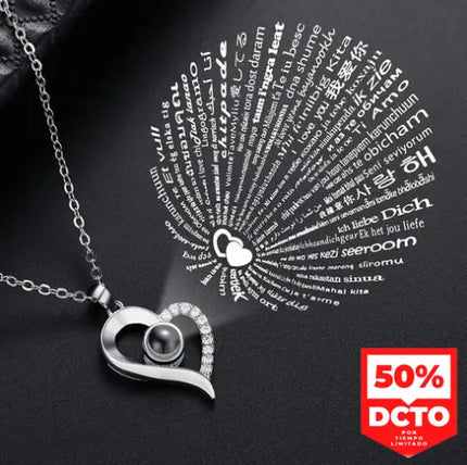 Amor Infinito - Collar con "Te Amo" en 100 Idiomas