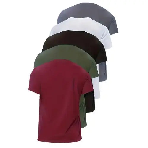 Fresco Todo el Día – Pack x5 Camisetas | Comodidad que rinde toda la semana