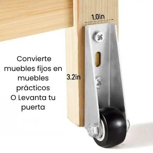2x1 FlexiRoll System - Rueda Para Puertas Colgadas