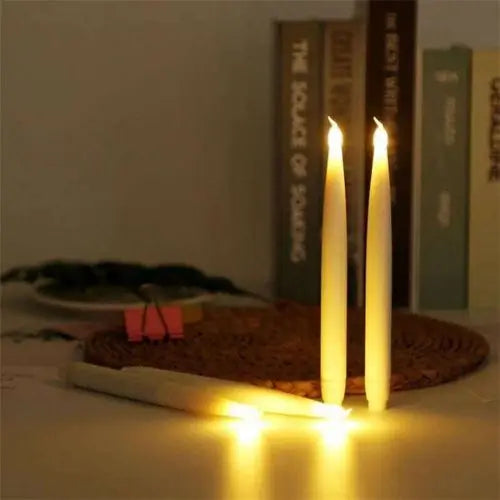 Kit con 6 Velas de cristal brillantes - Árbol brillante para una Navidad Encendida