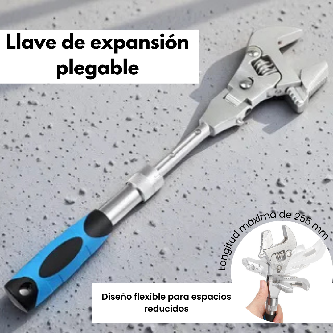 LLAVE DE EXPANSION PLEGABLE 5 EN 1