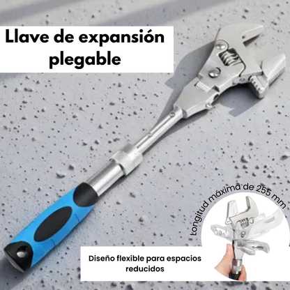 LLAVE DE EXPANSION PLEGABLE 5 EN 1