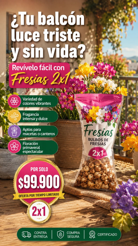 Bulbos de flores de fresia perfumada 2x1