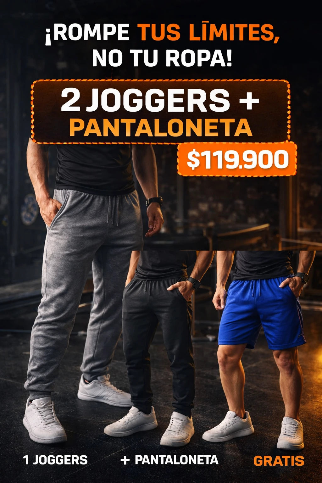Combo de Joggers 2X1 + Pantaloneta GRATIS