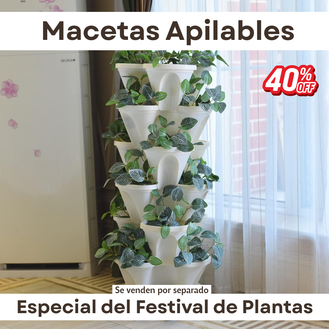 Especial del Festival de Plantas - Macetas apilables
