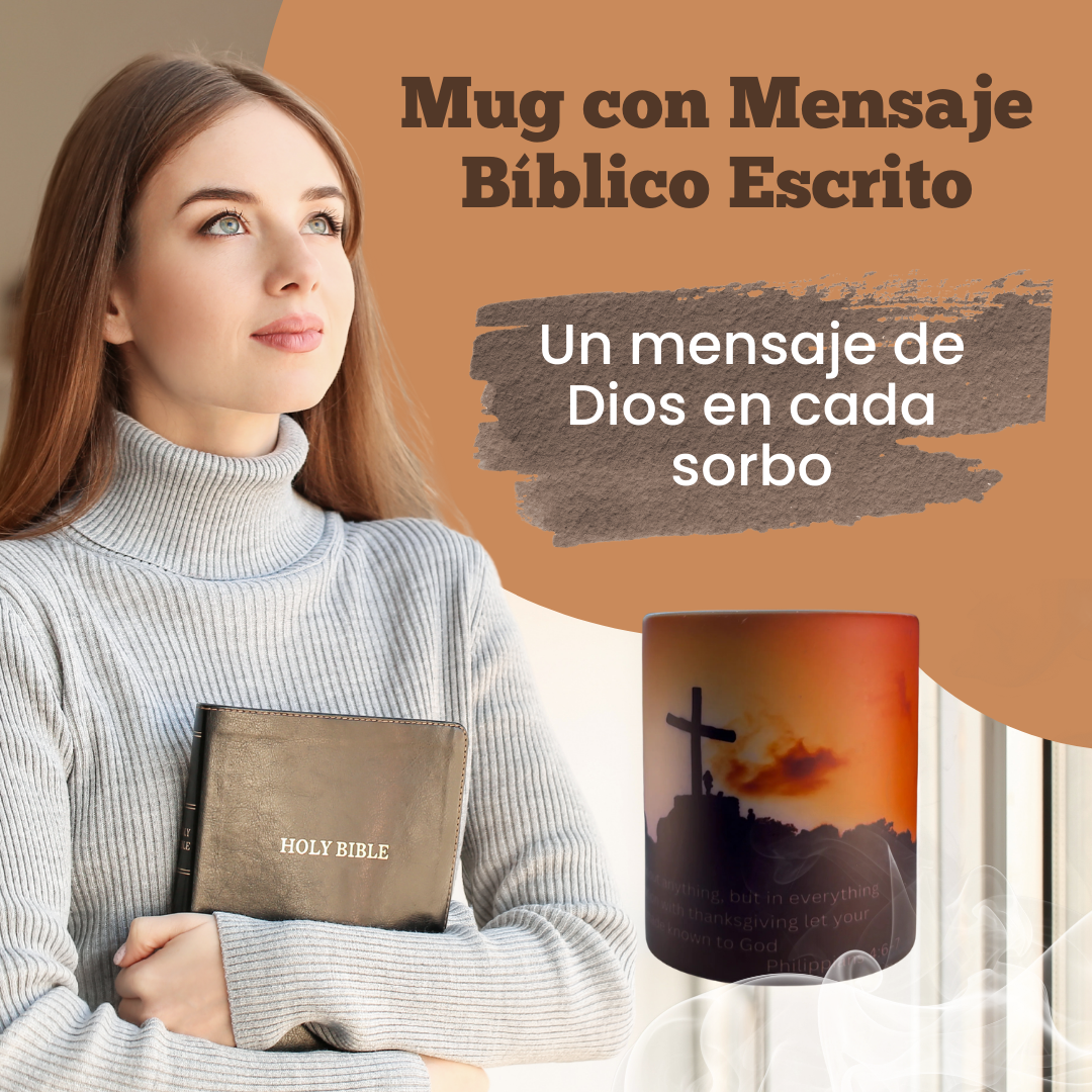 Mug con mensaje bíblico escondido