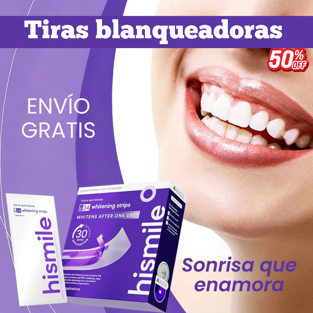 Tiras Blanqueadoras de Dientes
