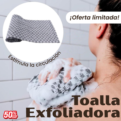 Toalla Exfoliadora para Baño 2x1