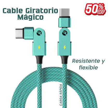 CABLE GIRATORIO MAGICO DE CARGA RAPIDA