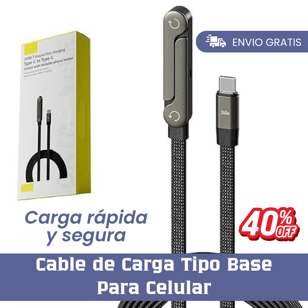 Cable de Carga Tipo Base para Celular