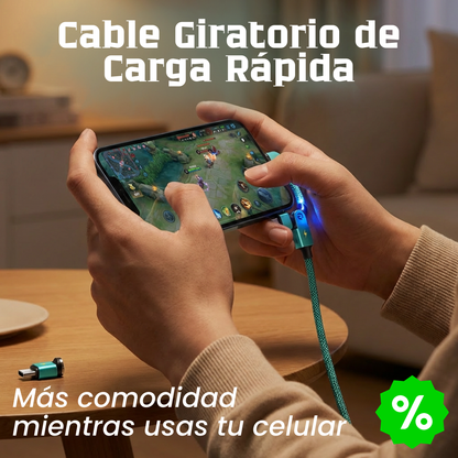 CABLE GIRATORIO MAGICO DE CARGA RAPIDA