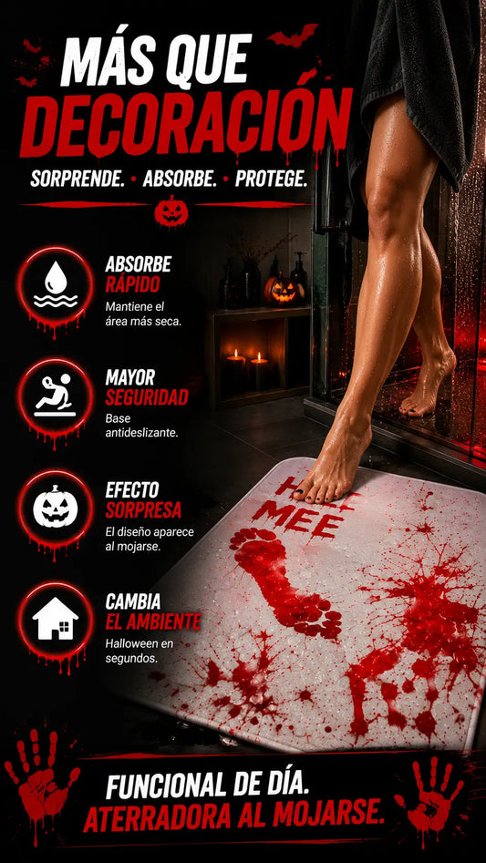 Tapete de baño para Halloween