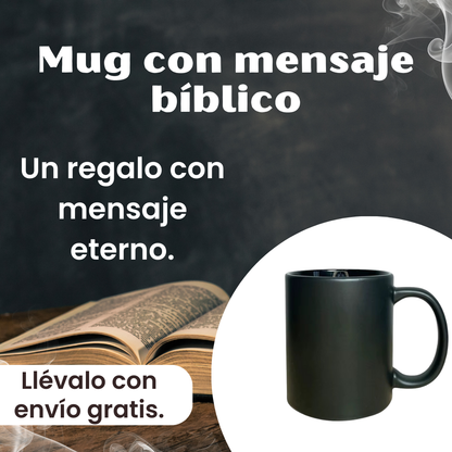 Mug con mensaje bíblico escondido