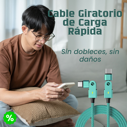 CABLE GIRATORIO MAGICO DE CARGA RAPIDA