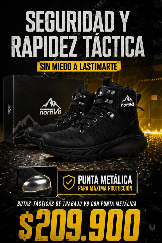 Botas de Trabajo V8 con Punta Metálica