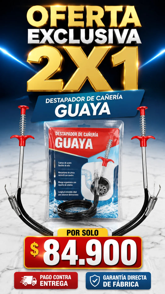 Destapador de Cañeria Guaya 2X1