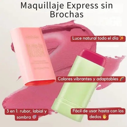 SoftGlow 3 en 1 - Para labios, mejillas y ojos