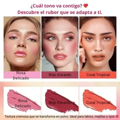 SoftGlow 3 en 1 - Para labios, mejillas y ojos