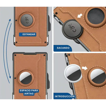 TrackWallet AirTag - Una billetera inteligente y minimalista