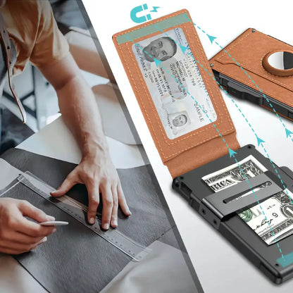 TrackWallet AirTag - Una billetera inteligente y minimalista