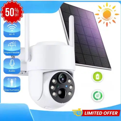 Cámara Solar 4G SIM CARD Exteriores, Sin Wifi