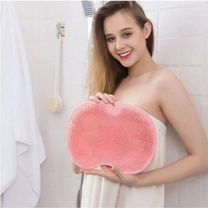 Fregador de pies y espalda para ducha, cojín de masaje 2x1