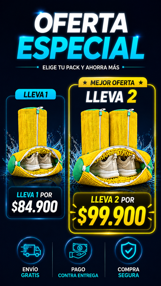 Bolsa para lavado de zapatos