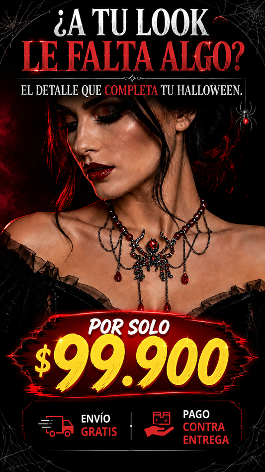 Collar de Araña Halloween