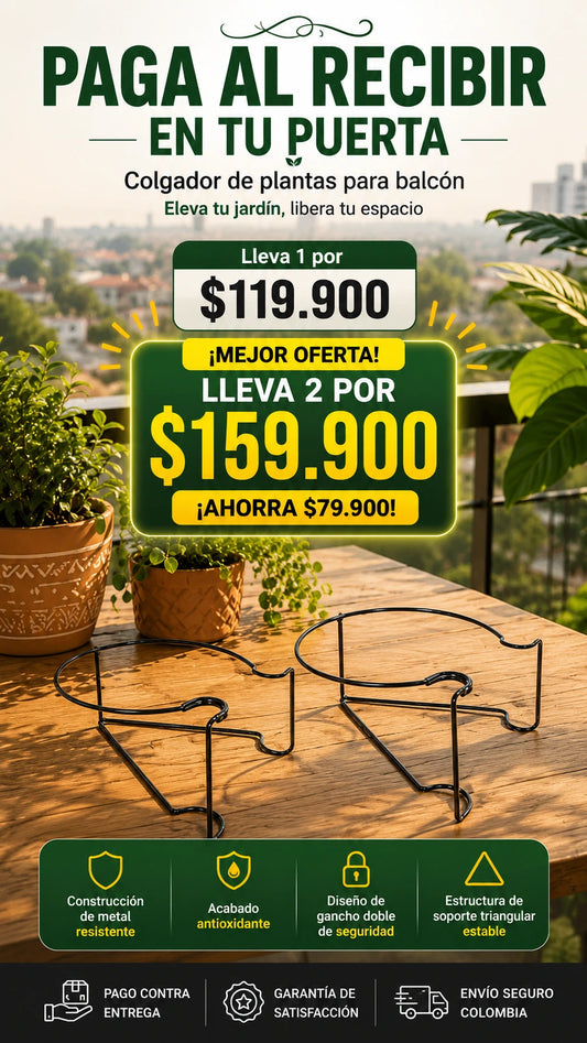 Colgador de Plantas para Balcón