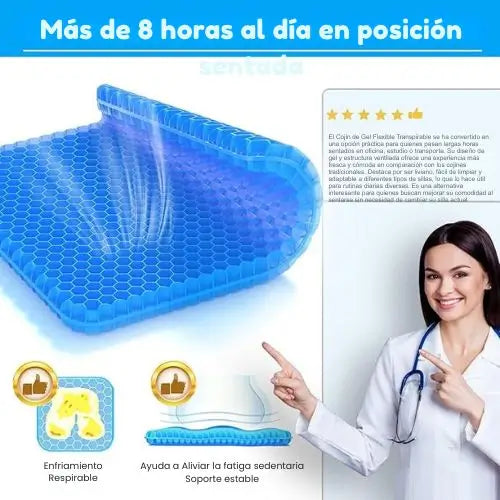 2x1 Confort en Gel  Flexible Transpirable