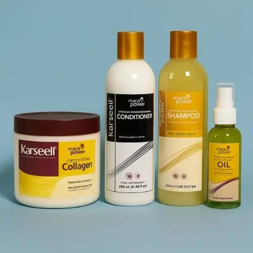Rutina Karseell Completa: Shampoo, Acondicionador, Mascarilla y Aceite