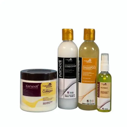 Rutina Karseell Completa: Shampoo, Acondicionador, Mascarilla y Aceite