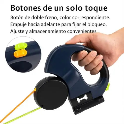 Correa Anti-Enredos para Dos Perros