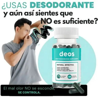 2x1 DEOS Cápsulas | Control Natural de Olores desde el Interior