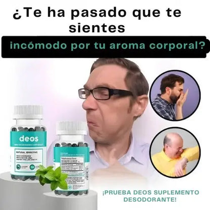 2x1 DEOS Cápsulas | Control Natural de Olores desde el Interior