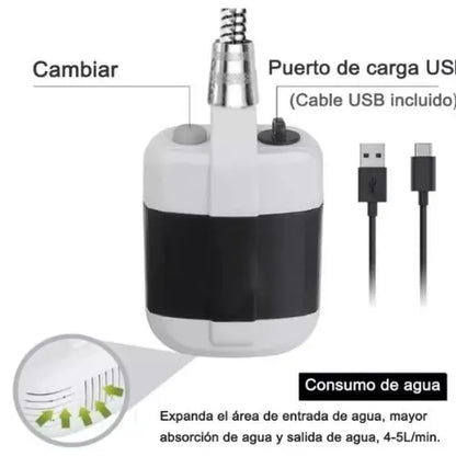 Ducha Portátil Recargable Viajera Plus