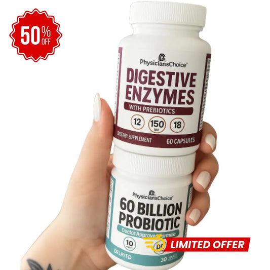 Enzimas digestivas y 60 mil millones de probióticos