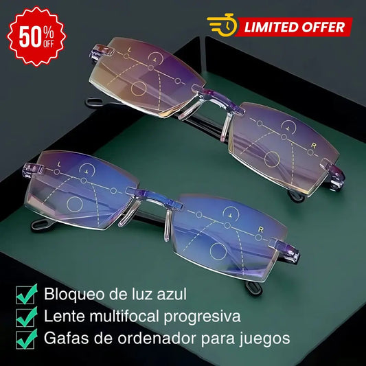 Nuevas Gafas TR90 progresivas antiazules de alta resistencia para visión de cerca y de lejos 😎