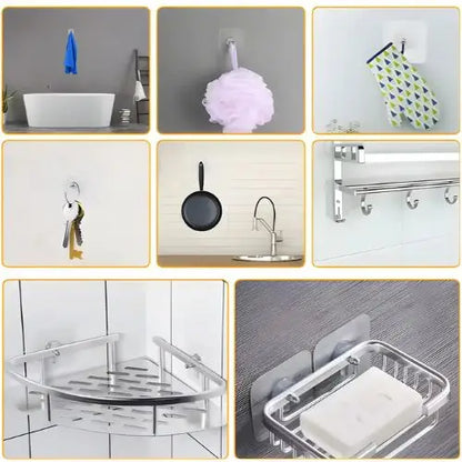 Pega Fácil Hooks – Instala en Segundos, Organiza al Instante Pack x 20 unidades