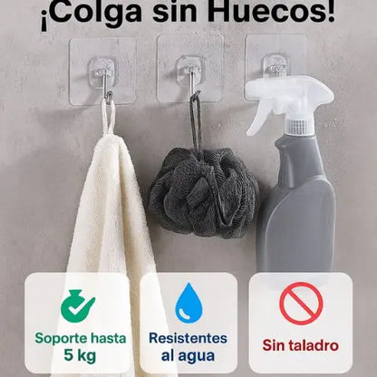 Pega Fácil Hooks – Instala en Segundos, Organiza al Instante Pack x 20 unidades